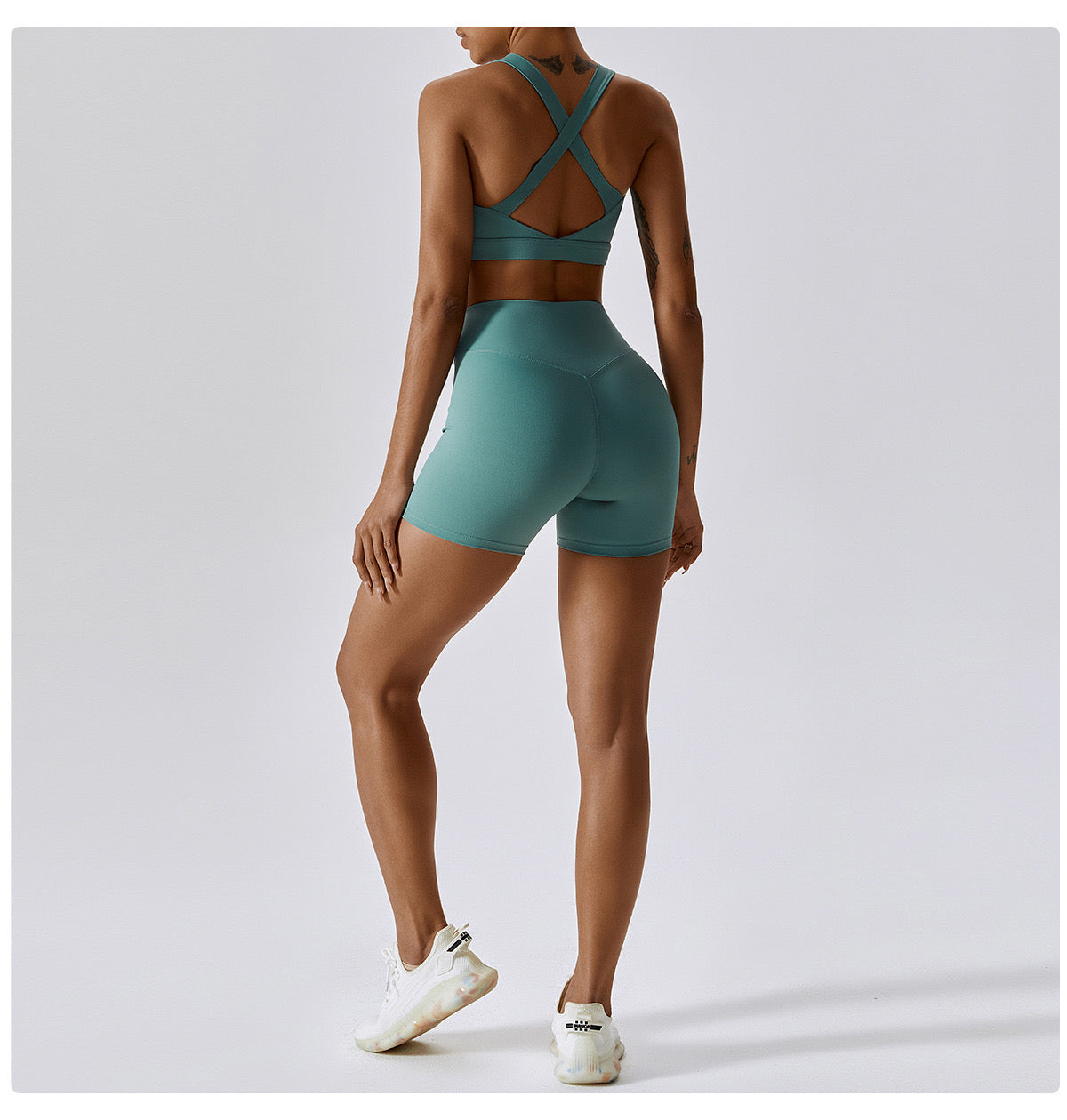 Light Teal Squat Proof Bottoms